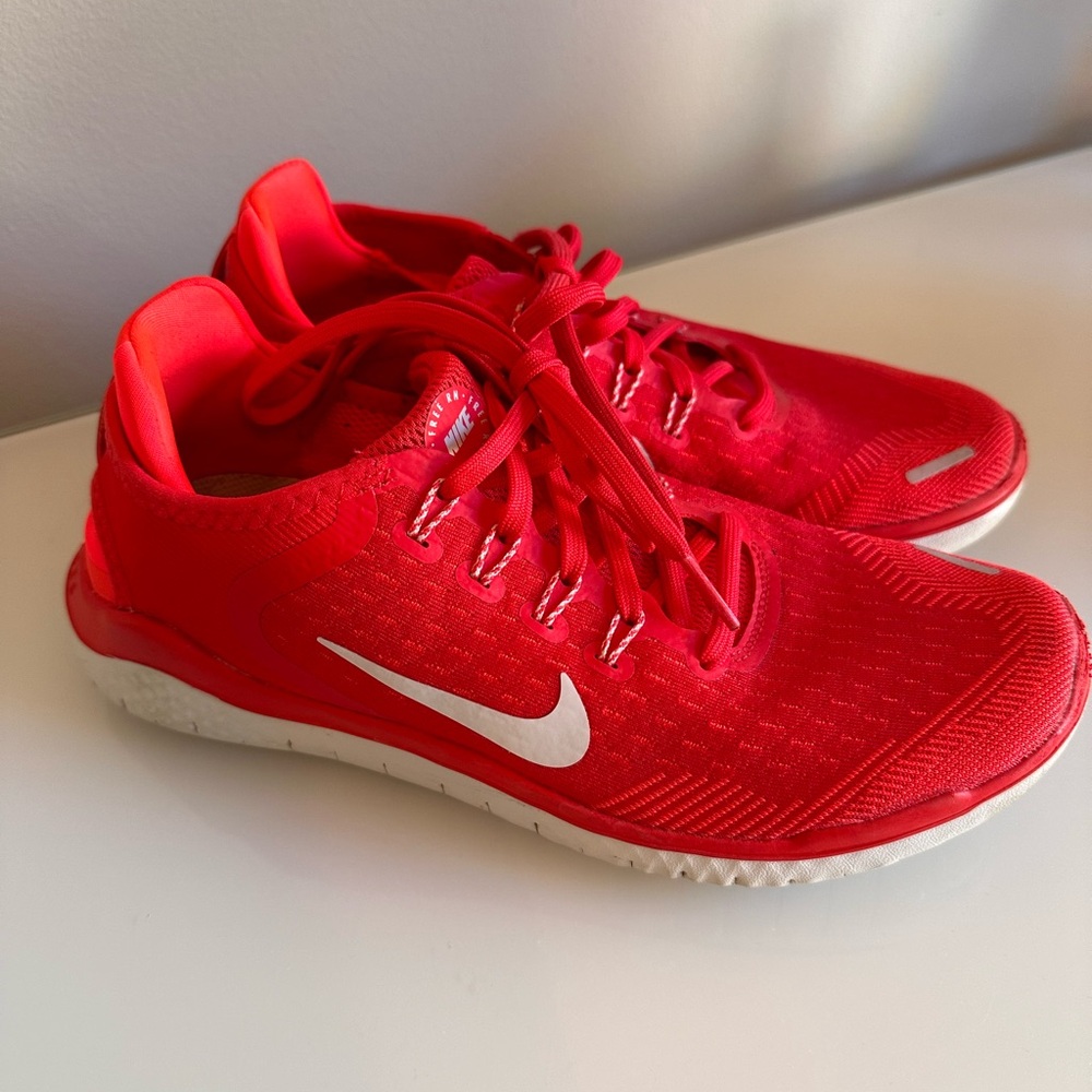 Nike Free RN 2018, Red. Boy's size 7